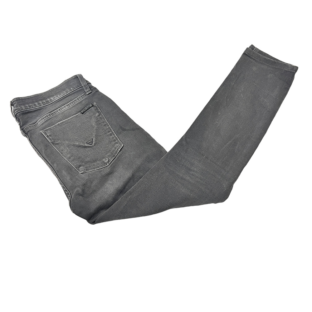 Hudson Krista Ankle Skinny Jeans Solid Gray Size 27 - Picture 4 of 12